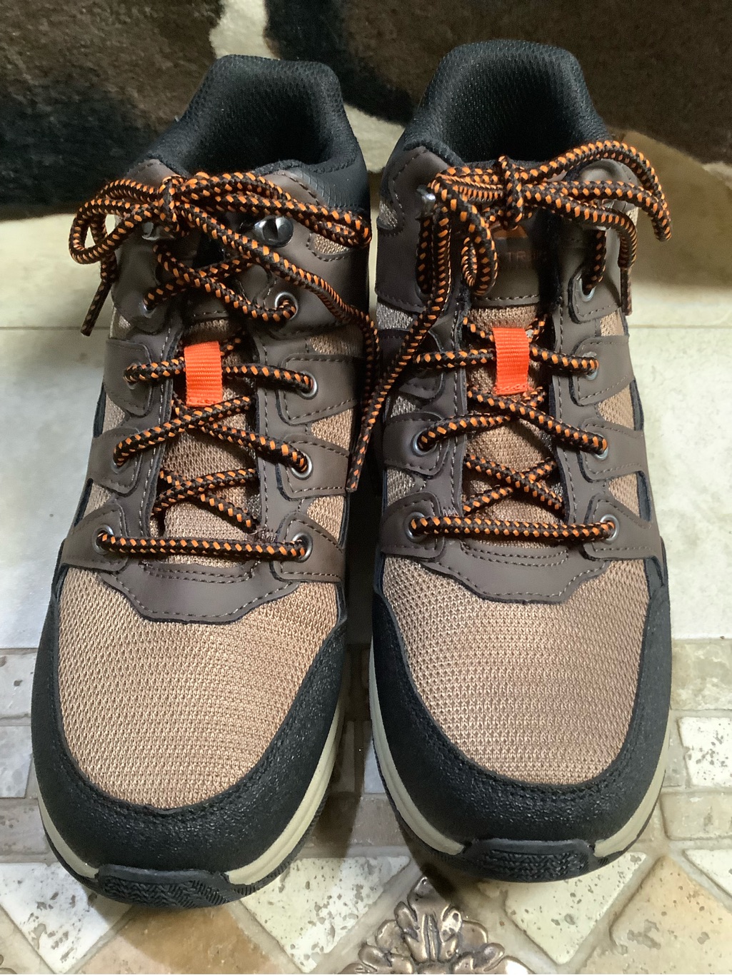 Ozark Trail Brown, Black And Orange Outdoor Shoes